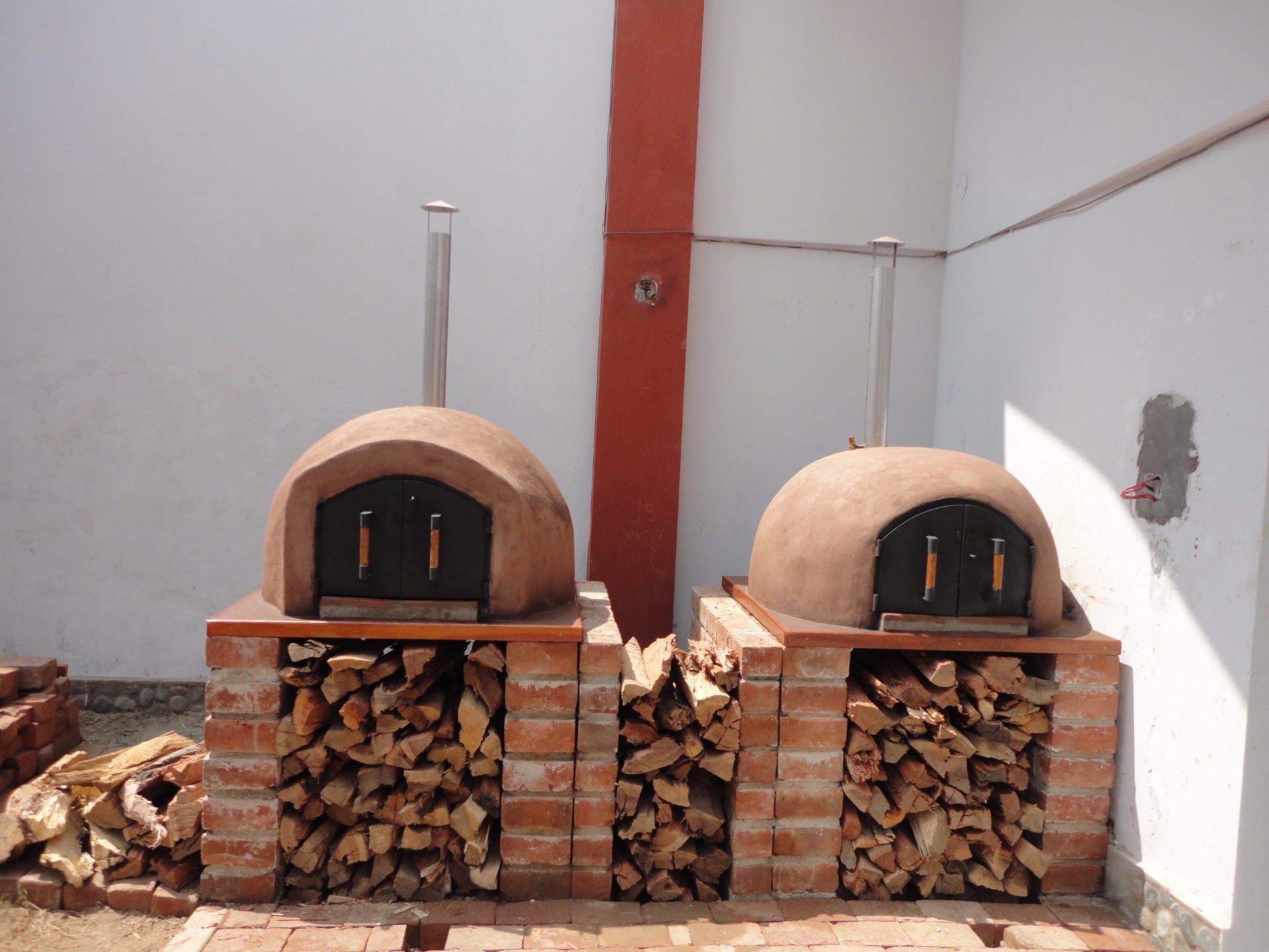 horno acabado en arcilla fina 