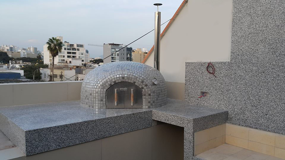 horno de barro enchapado en pepelma